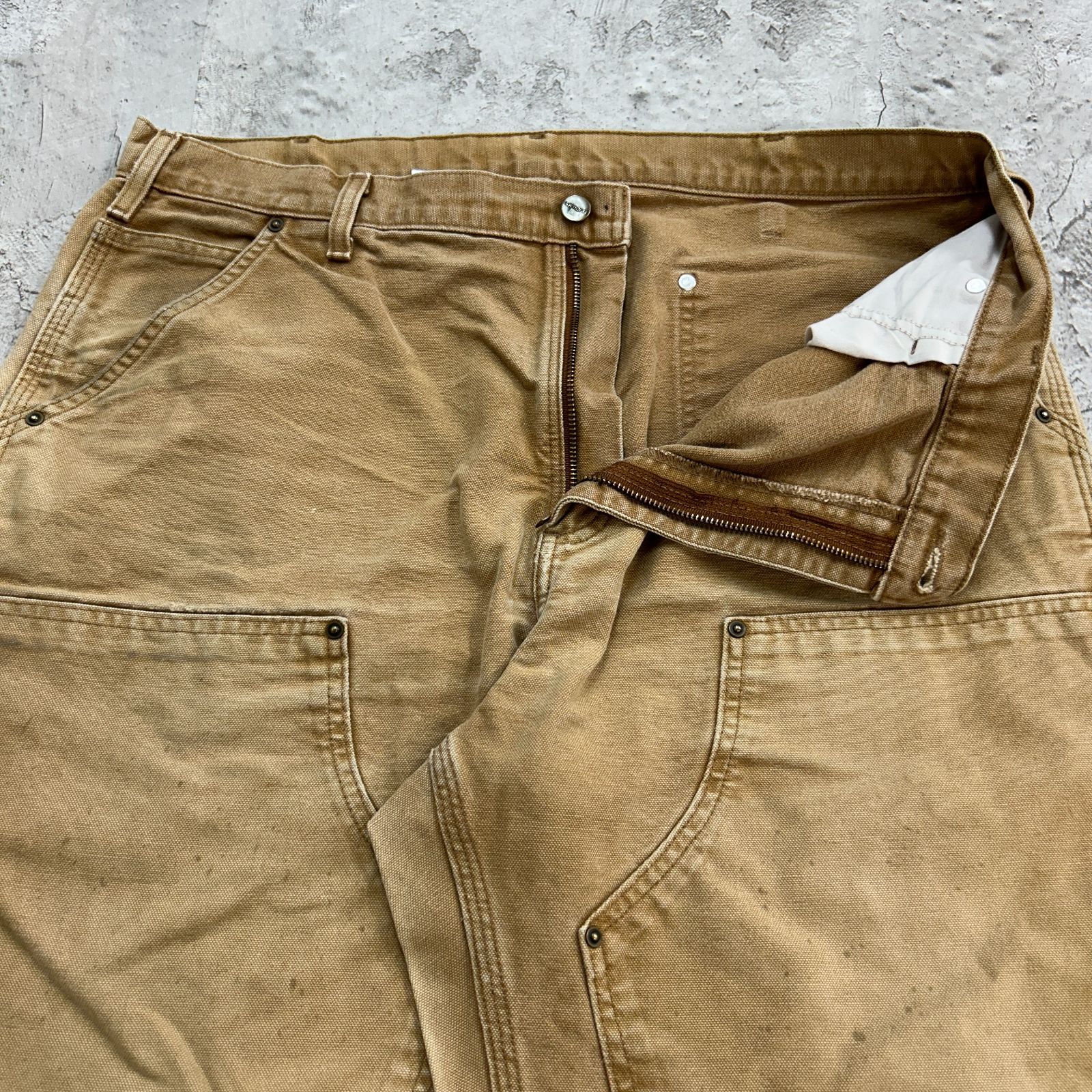 鬼フェードボロ雰囲気系 carhartt カーハート ダブルニーペインターパンツ 鬼フェード Carhartt カーハート ダブルニーダックペインターパンツ