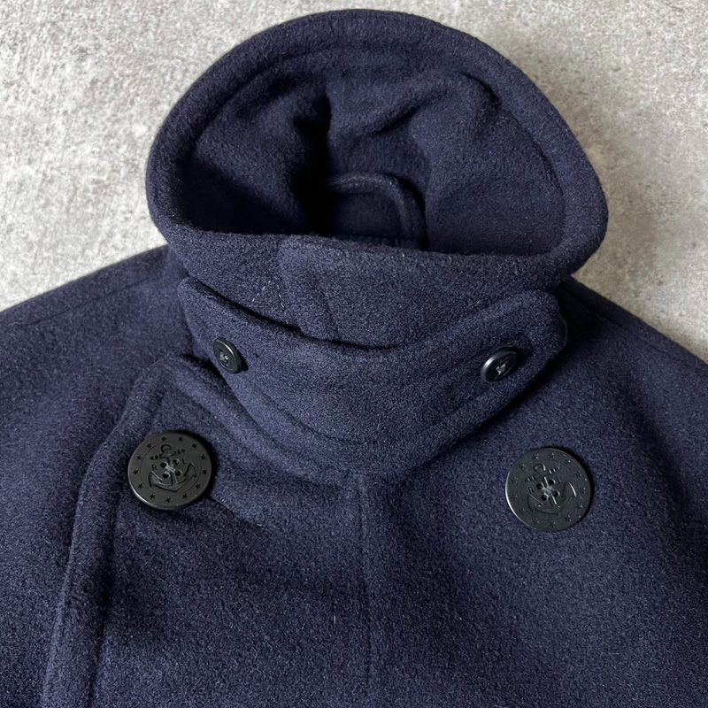 90s POLO RALPH LAUREN 13スター アンカーボタン ウール Pコート S