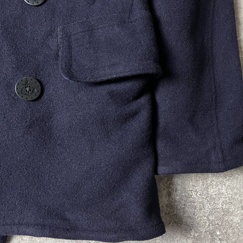 90s POLO RALPH LAUREN 13スター アンカーボタン ウール Pコート S