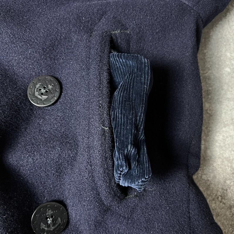 90s POLO RALPH LAUREN 13スター アンカーボタン ウール Pコート S