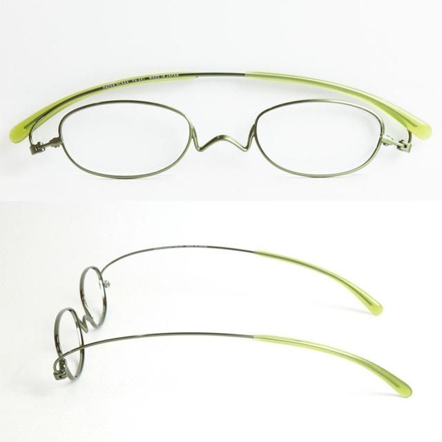 3.50 レンズ入り PaperGlass ペーパーグラス 老眼鏡 OPG-201-13 ライトグリーン