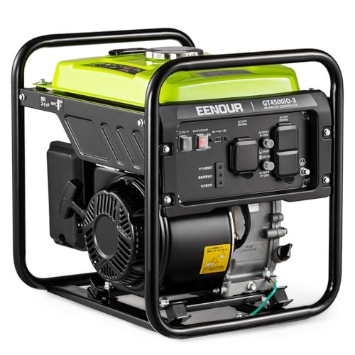 EENOUR インバーター発電機 GT4500iO-3 定格出力3.5kVA オープン型 軽量 ガソリン発電機 高出力 6.8L燃料タンク 大容量 正弦波 50Hz 60Hz切替 静音 過負荷保護 オイル不足保護 エコモード付き 長時間連続運 5a2c02ea