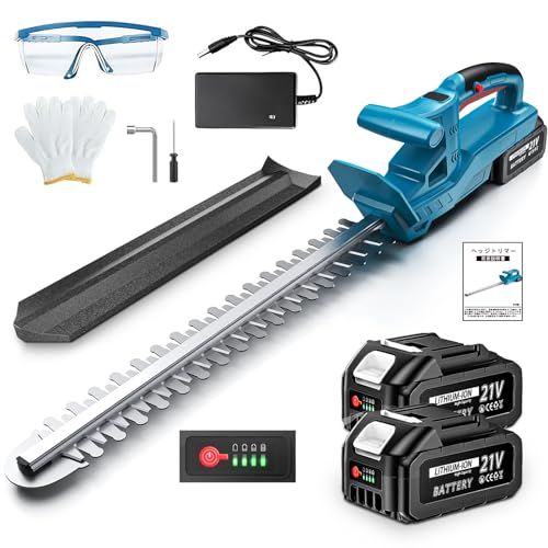 ヘッジトリマー 充電式 電動ヘッジトリマー 18 Vマキタバッテリー対応 刈込幅510 mm 切断径18 両刃駆動 高速往復刈り 剪定 トリマー 電動トリマー ガーデントリマー 生け垣トリマー 剪定バリカン 生垣バリカン 植木バリカン 草 f 421 c 758