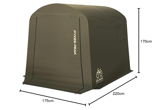 PYKES PEAK パイクスピーク サイクルハウス 2サイズ 3 1台用 3台用 自転車置き場 バイクガレージ 耐水圧2000mm UPF50 工具不要 バイクシェルター 奥行220 幅175 高さ170 サイズ 2-3台 9f57db65 WWW_OPDRERGINERDOGAN_COM