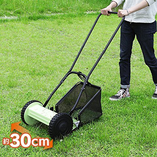 アイリスプラザ 芝刈り機 手動式 MLM-300 グリーンmp 170894ea