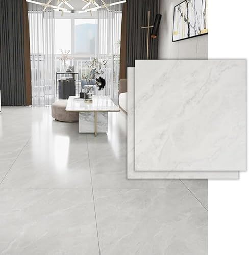 SONGSONG フロアタイル 置くだけ 木目 大理石 防水 賃貸対応 DIY 床リメイクシート 大理石 型番号6657 60枚 約3.6畳分 mp 738bffc3