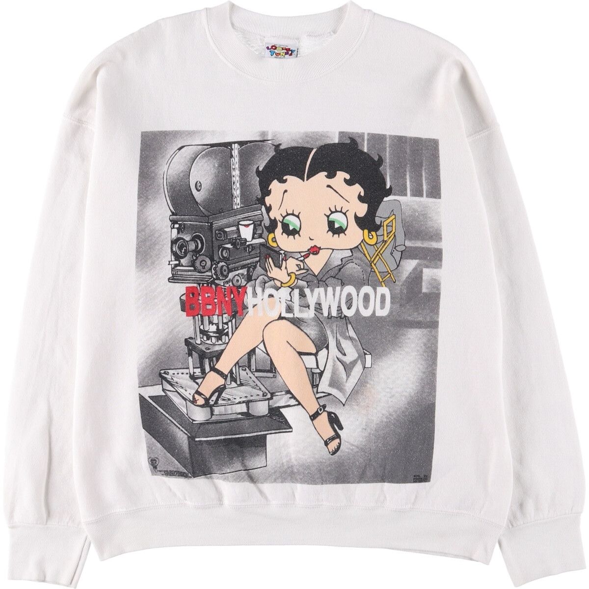古着 90年代 LOONEY TUNES BETTY BOOP ベティブープ キャラクタースウェットシャツ トレーナー メンズL相当 ヴィンテージ eaa532069