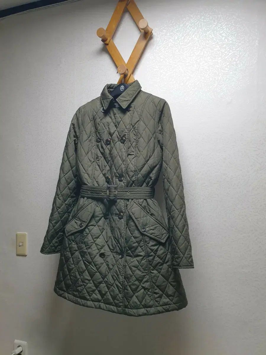【大放出】 UK12 66 バブアー ベルト ロング キルティング カーキ 口コミで話題