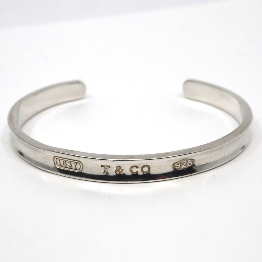 TIFFANY-Co. ティファニー 1837 ナロー カフ ブレスレット バングル シルバー925 スターリングシルバー ジュエリー レディース I 2