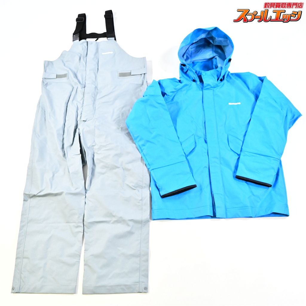 シマノ マリンスーツ RA-301V サイズアジアXL 上下セット ブルー レインウェア 雨具 SHIMANO MARINE K_100 e08239