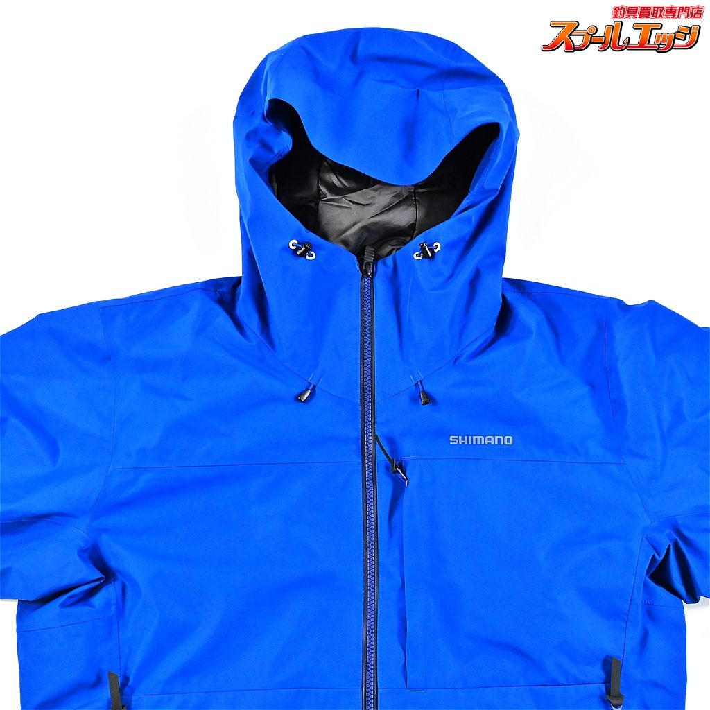 シマノ ゴアテックス ウォームレインジャケット RB-01JU サイズアジアXL ブルー SHIMANO GORE-TEX RAIN JACKET K_060 e08260