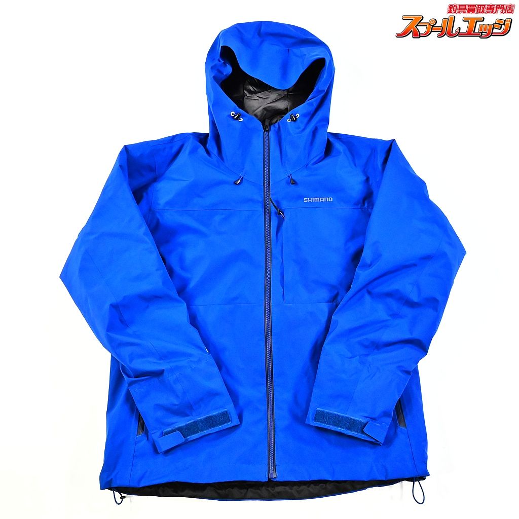 シマノ ゴアテックス ウォームレインジャケット RB-01JU サイズアジアXL ブルー SHIMANO GORE-TEX RAIN JACKET K_060 e08260