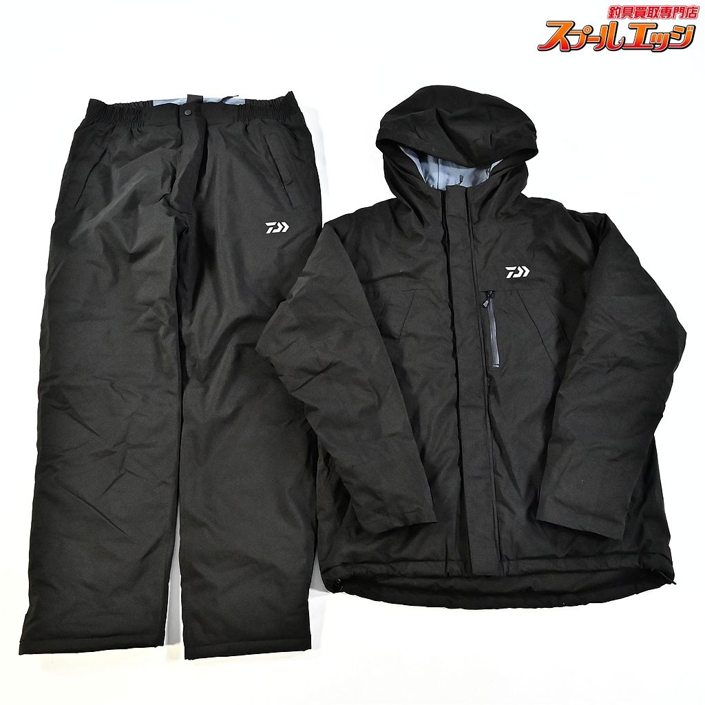 ダイワ レインマックス ウインタースーツ DW-3523 ブラック 上下セット サイズアジアL DAIWA K_100 e08261