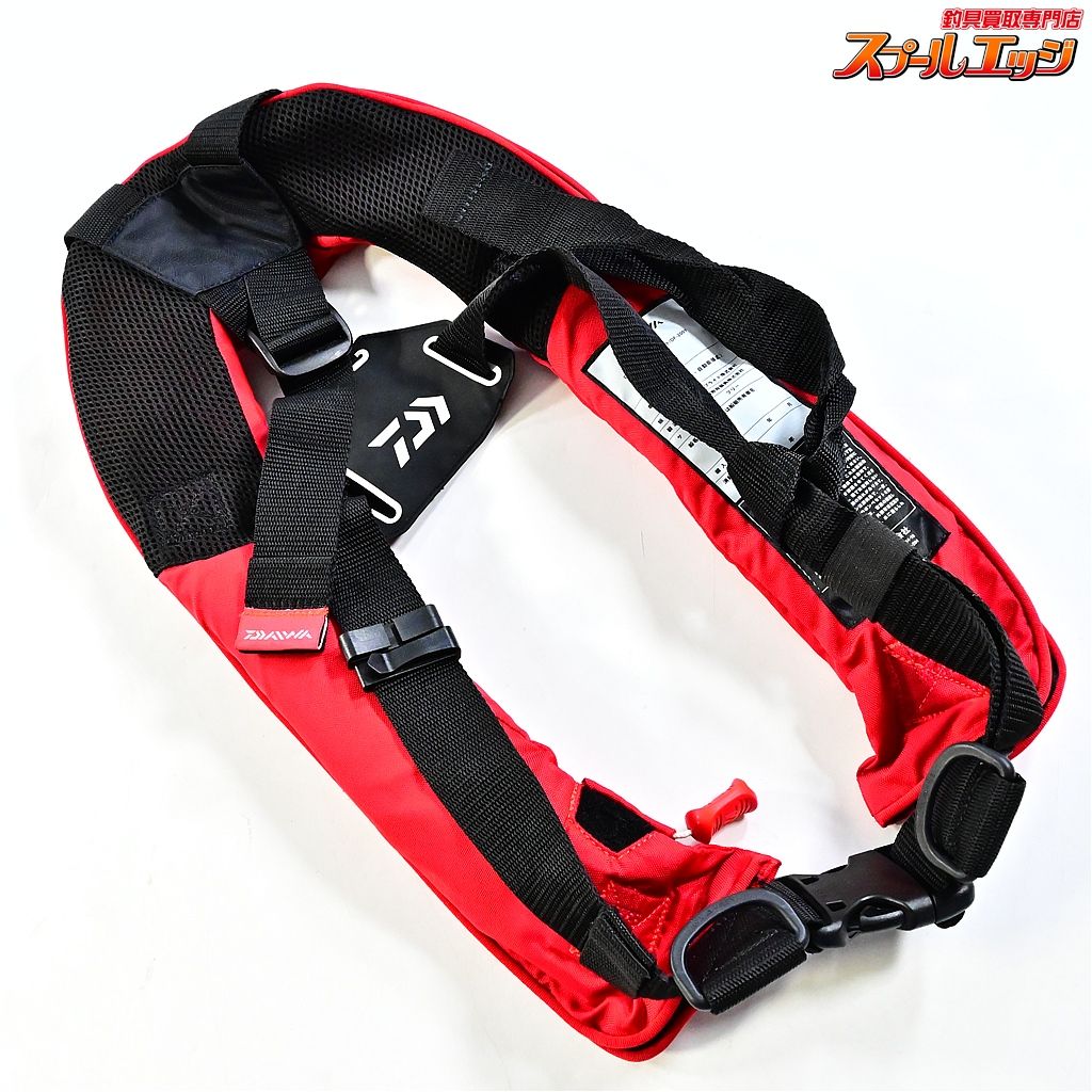 ダイワ インフレータブル ライフジャケット DF-2007 レッド 製造2018年9月製造分 桜マーク有 DAIWA K_060 e08262