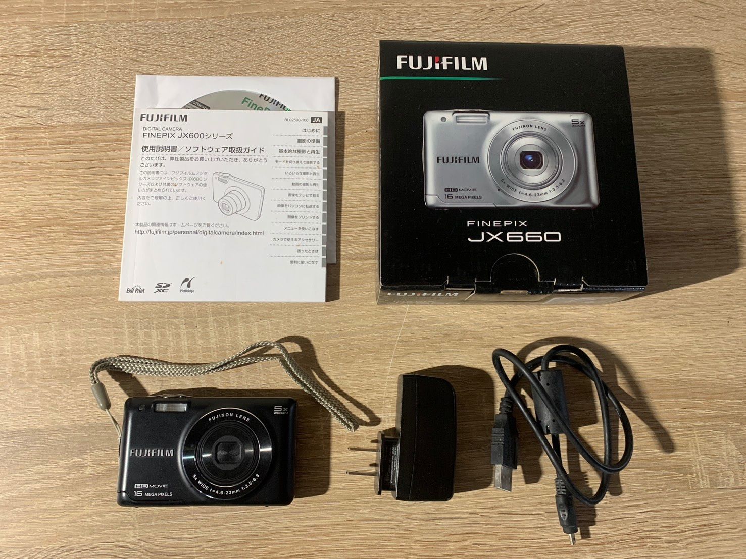 6404 FUJIFILM FINEPIX JX660 ブラック デジカメ