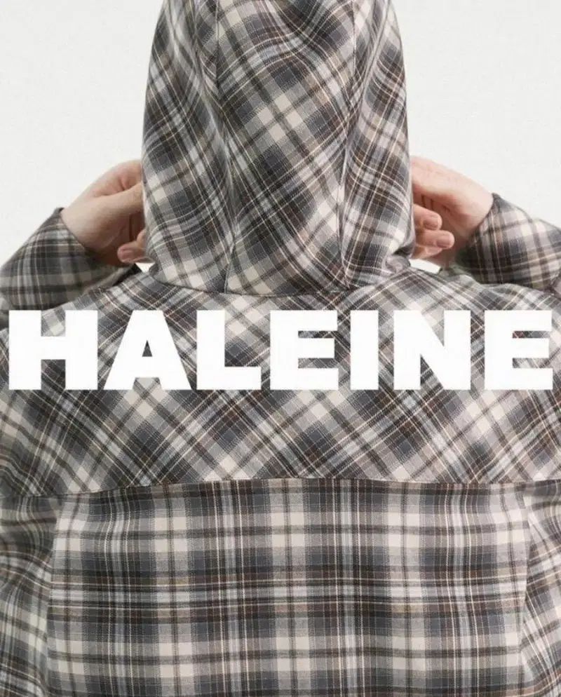 HALEINE アレンヌ CHECK フード シャツ 1サイズ