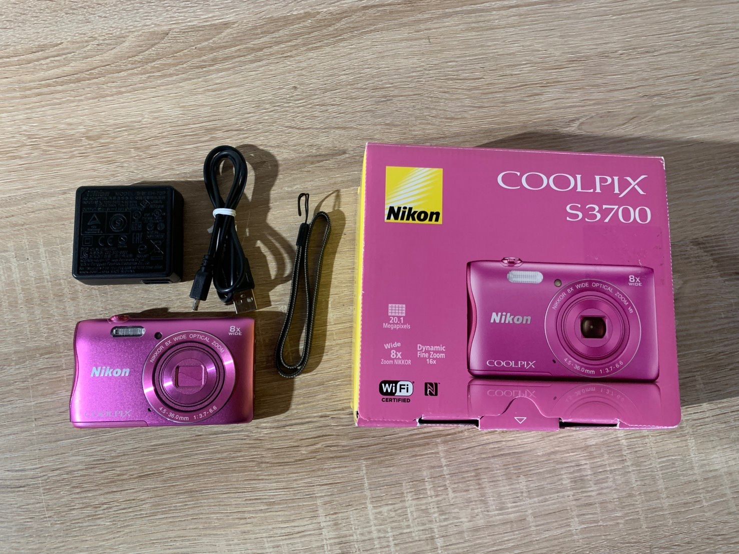 6406 Nikon COOLPIX S3700 ピンク デジカメ