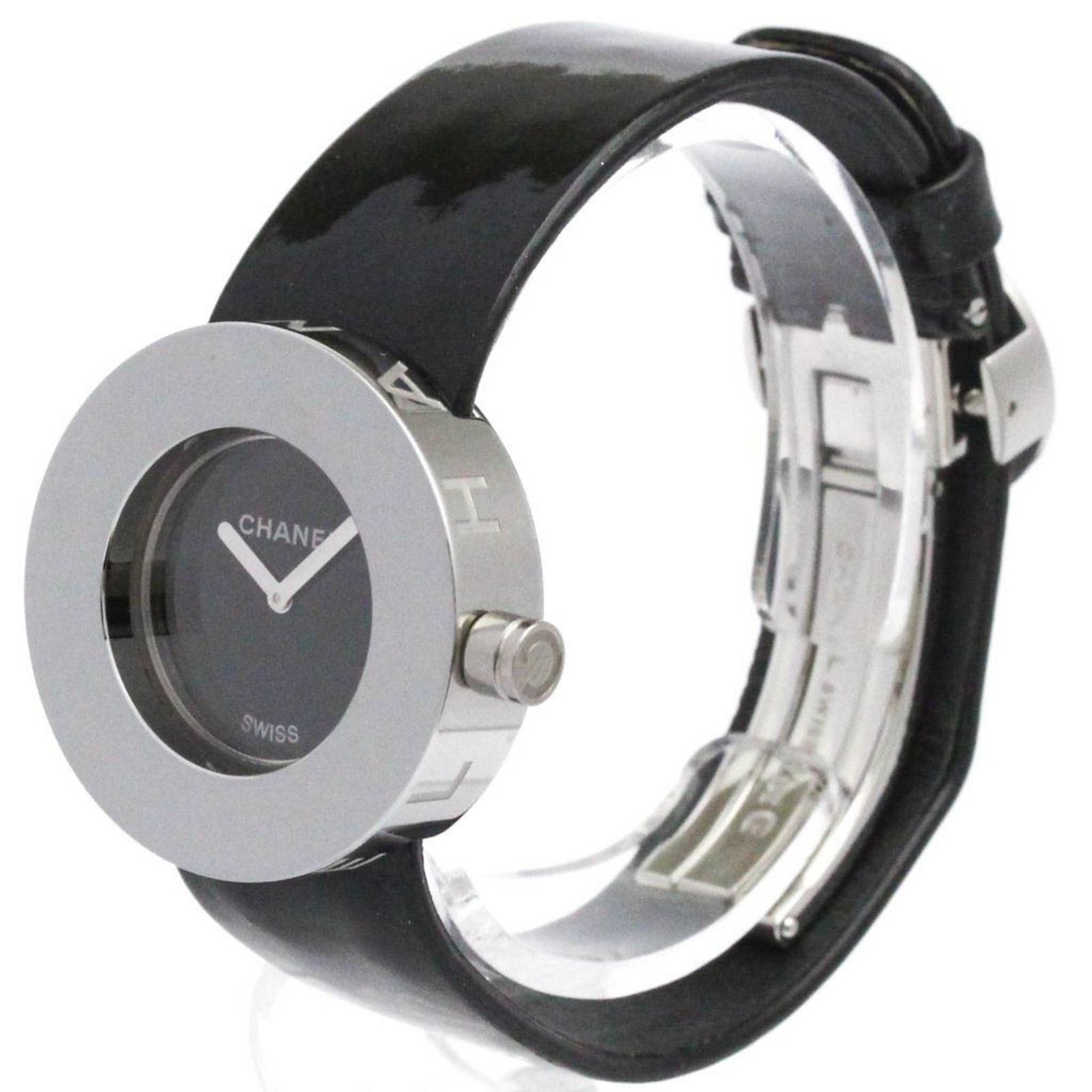 シャネル CHANEL ラ ロンド ステンレススチール レザー クォーツ レディース 時計 H 0579 外装仕上げ済み
