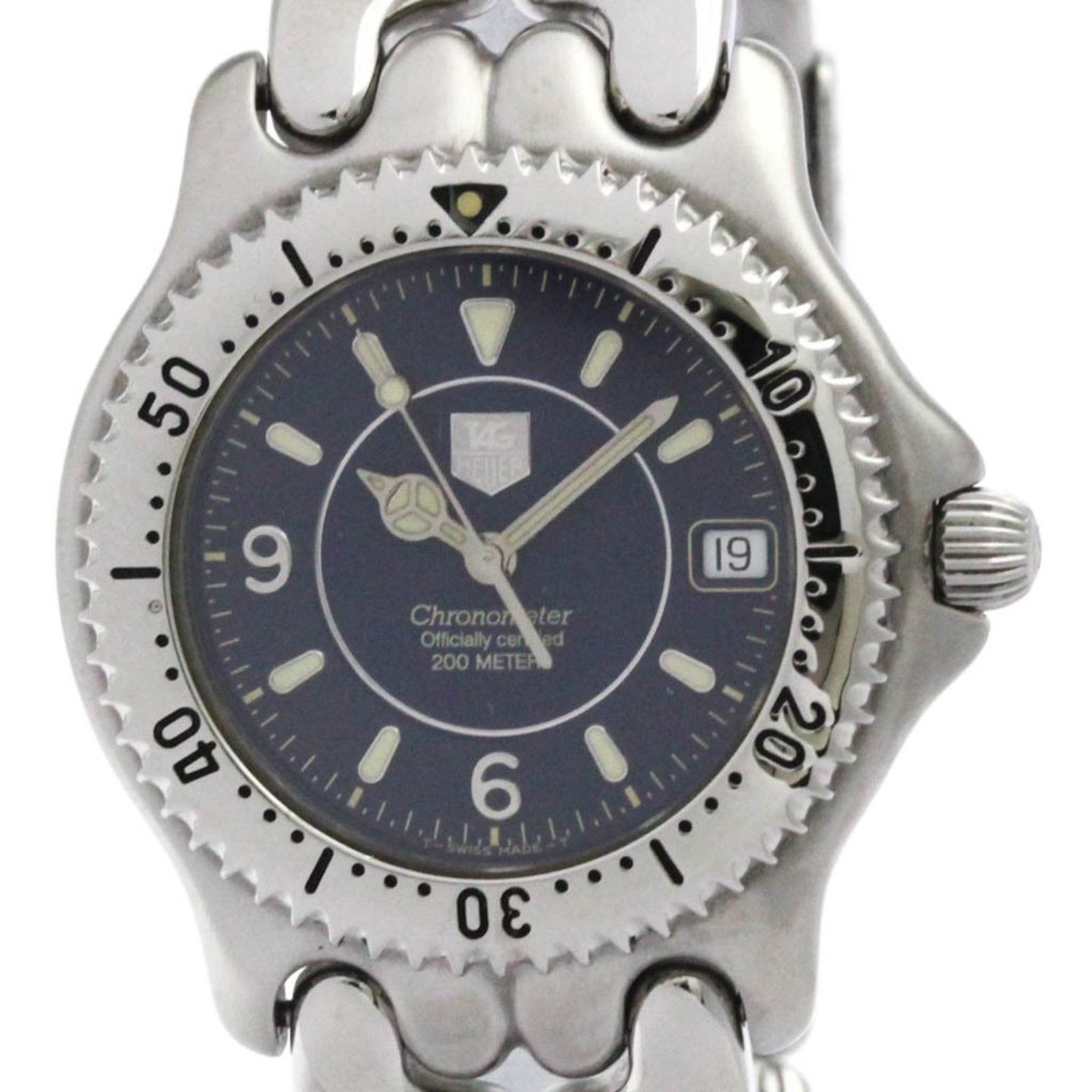 タグホイヤー TAG HEUER セル 200M クロノメーター ステンレススチール 自動巻き メンズ 時計 WG5114 外装仕上げ済み