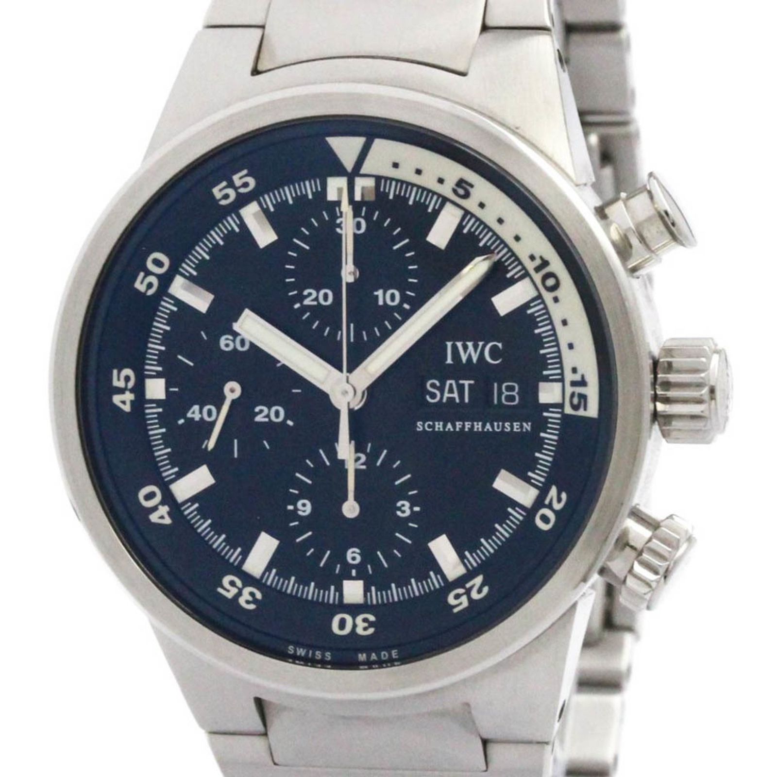 IWC アクアタイマー クロノグラフ ステンレススチール 自動巻き メンズ 時計 IW371928 外装仕上げ済み