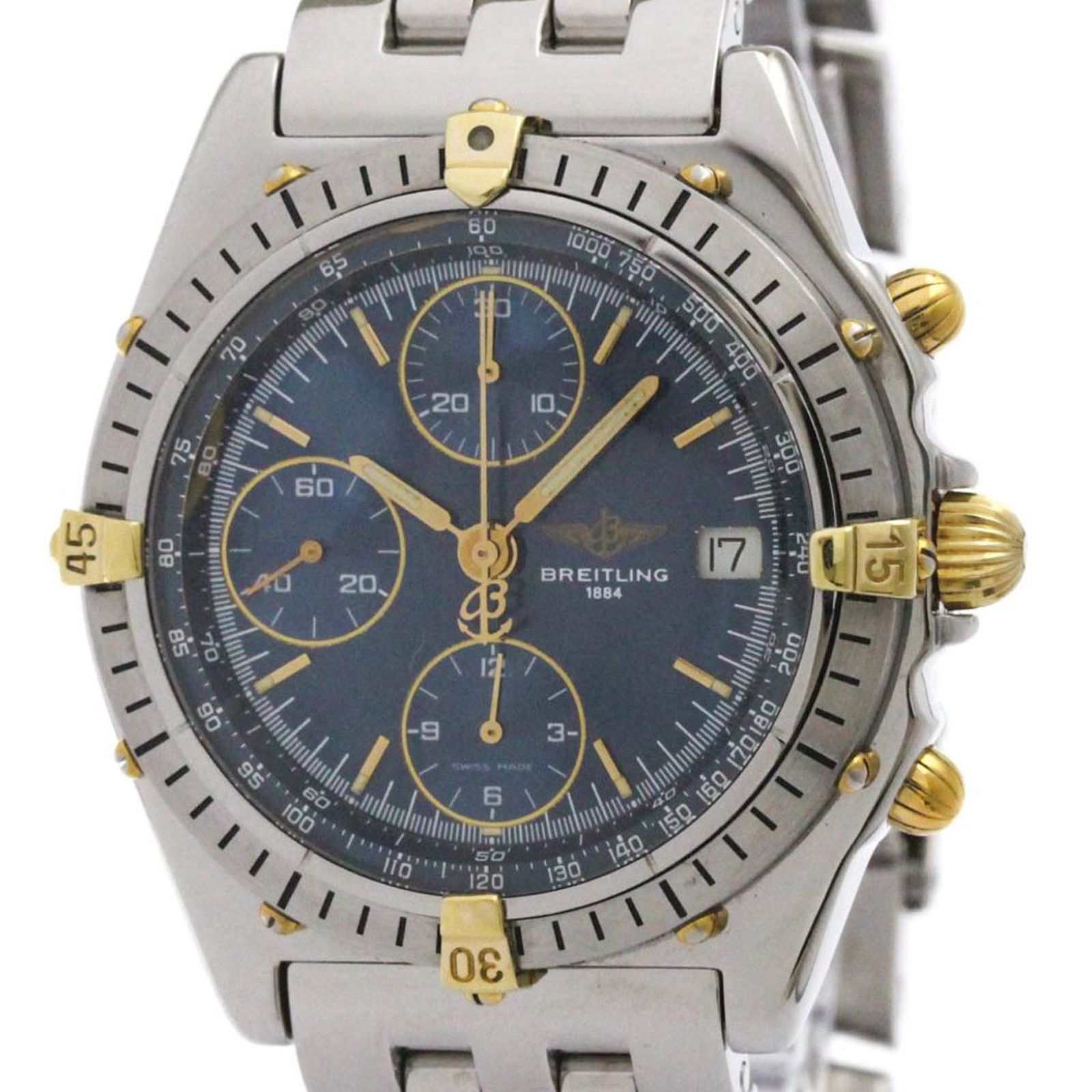 ブライトリング BREITLING クロノマット ビコロ ゴールド ステンレススチール 自動巻き メンズ 時計 B13047 外装仕上げ済み