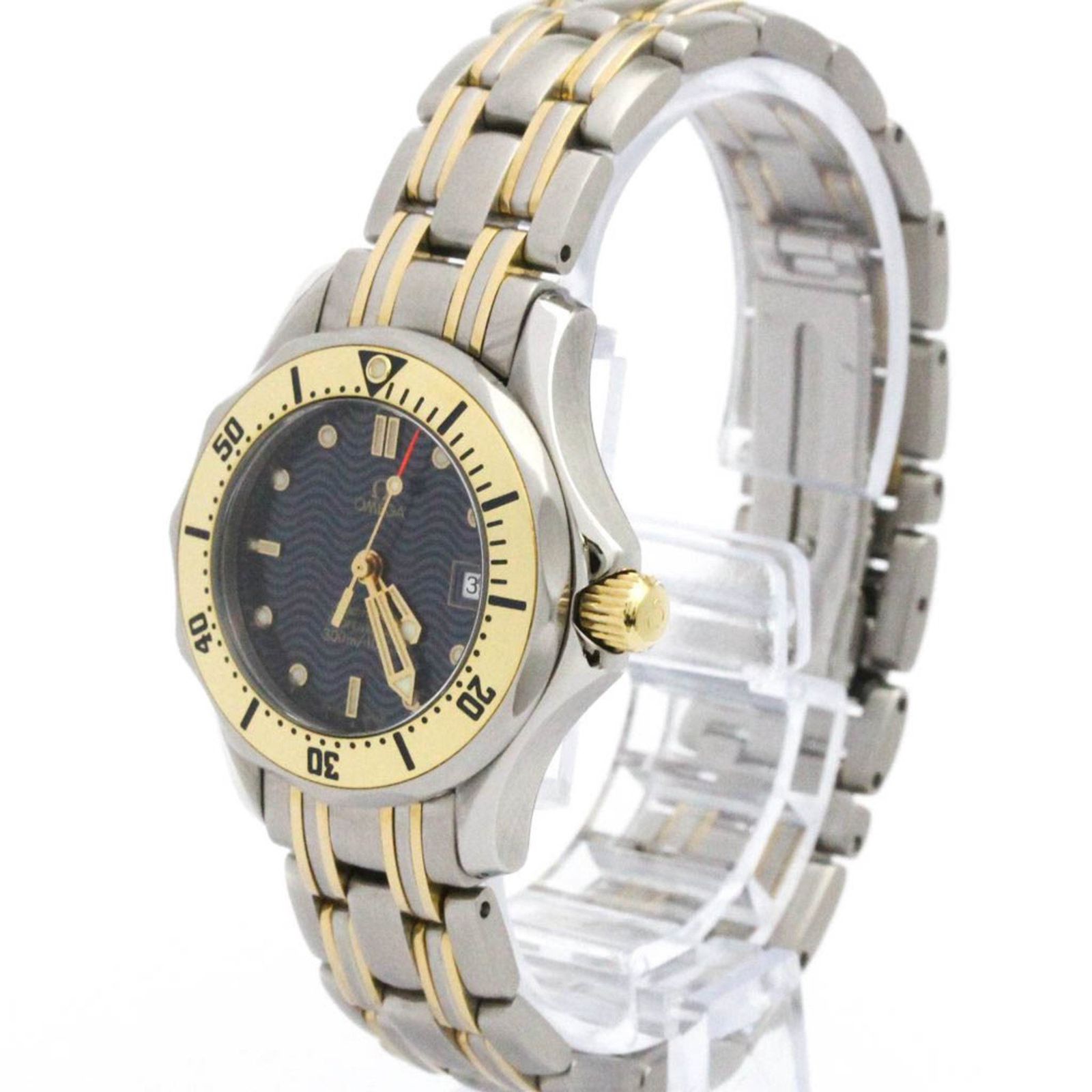 オメガ OMEGA シーマスター プロフェッショナル 300 M K 18 ゴールド ステンレススチール クォーツ レディース 時計 2382.80 外装仕上げ済み