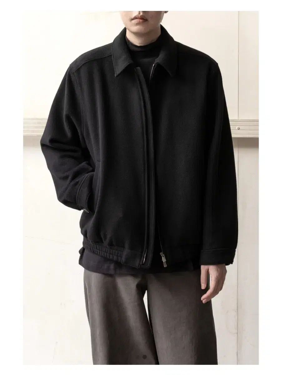 1 ゴー ウール パーセル ブルゾン ブラック