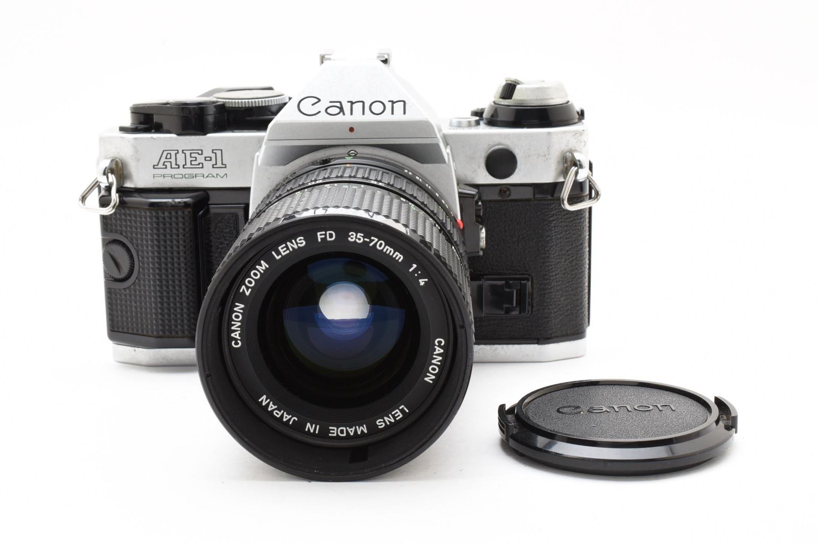 上 Canon キヤノン AE-1 Program シルバー FD 35-70mm f4 レンズセット