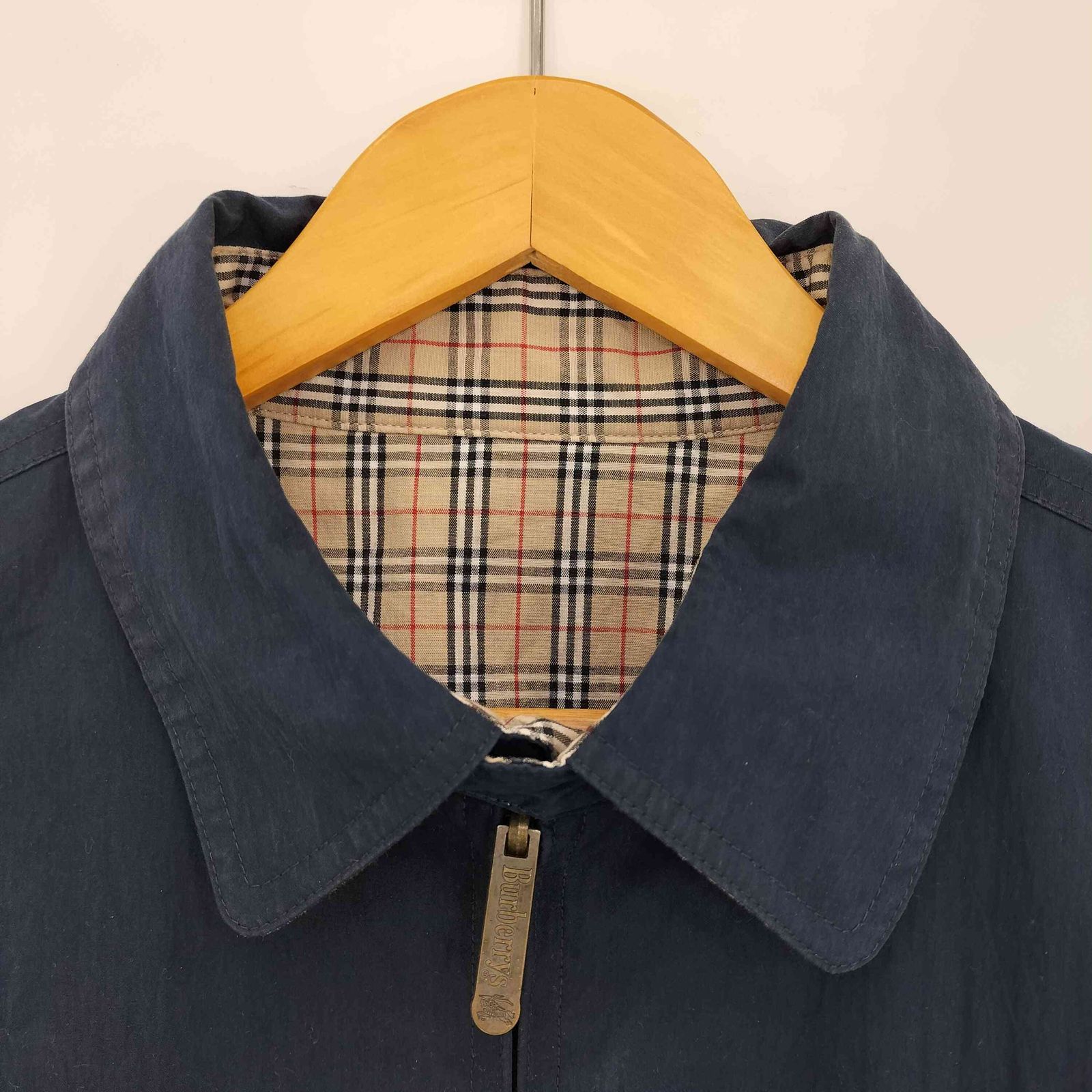 バーバリー リバーシブル ブルゾン ノバチェック ジャケット　スイングトップ 美品】バーバリーロンドン リバーシブル スイングトップ ブルゾン ノバ