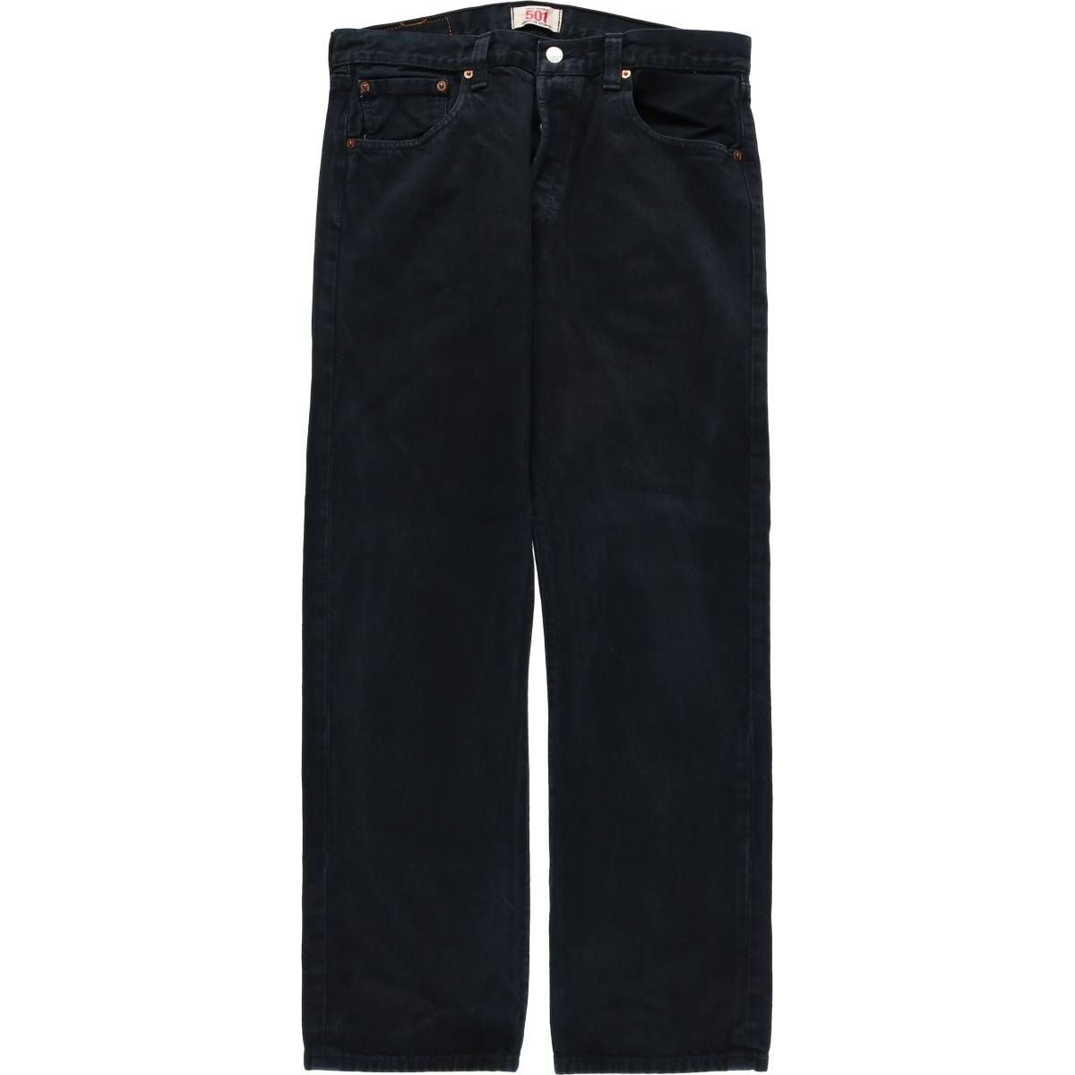古着 00年代 リーバイス Levi s 501 ブラックデニム ストレートデニムパンツ メンズw34相当 eaa595410