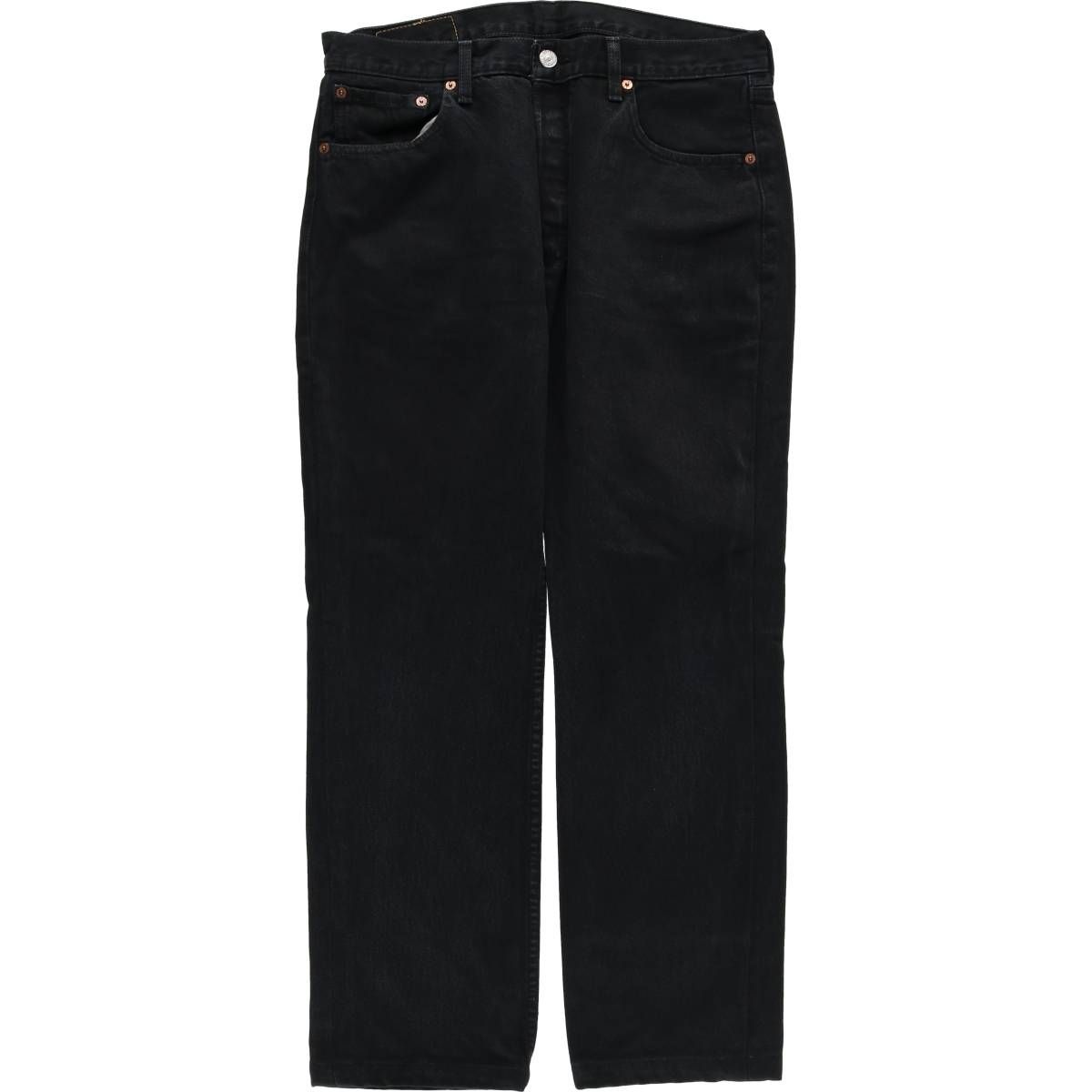 古着 00年代 リーバイス Levi s 501 ブラックデニム ストレートデニムパンツ メンズw33相当 eaa595412