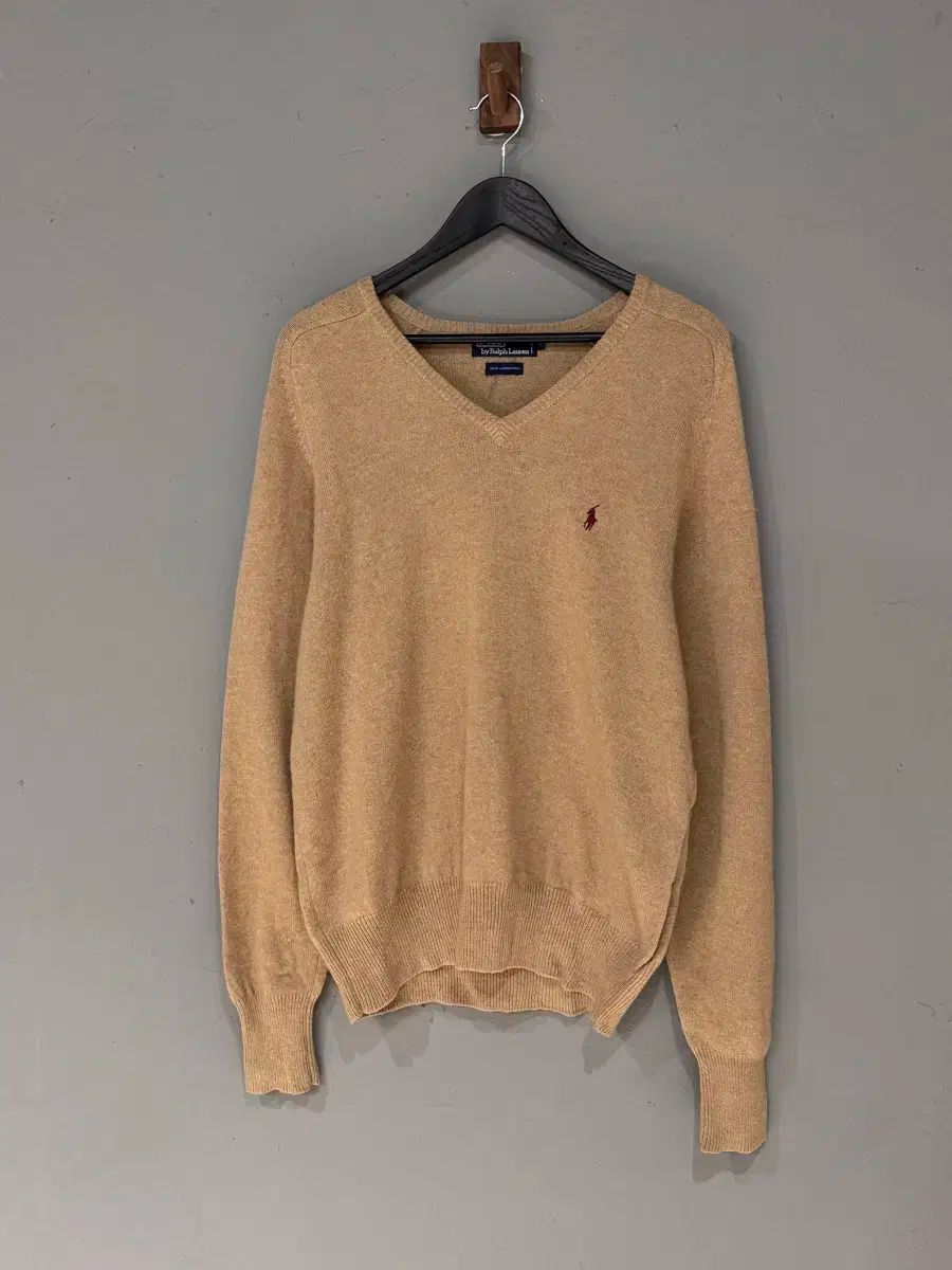 ポロラルフローレン ベージュ ラムウール ニット