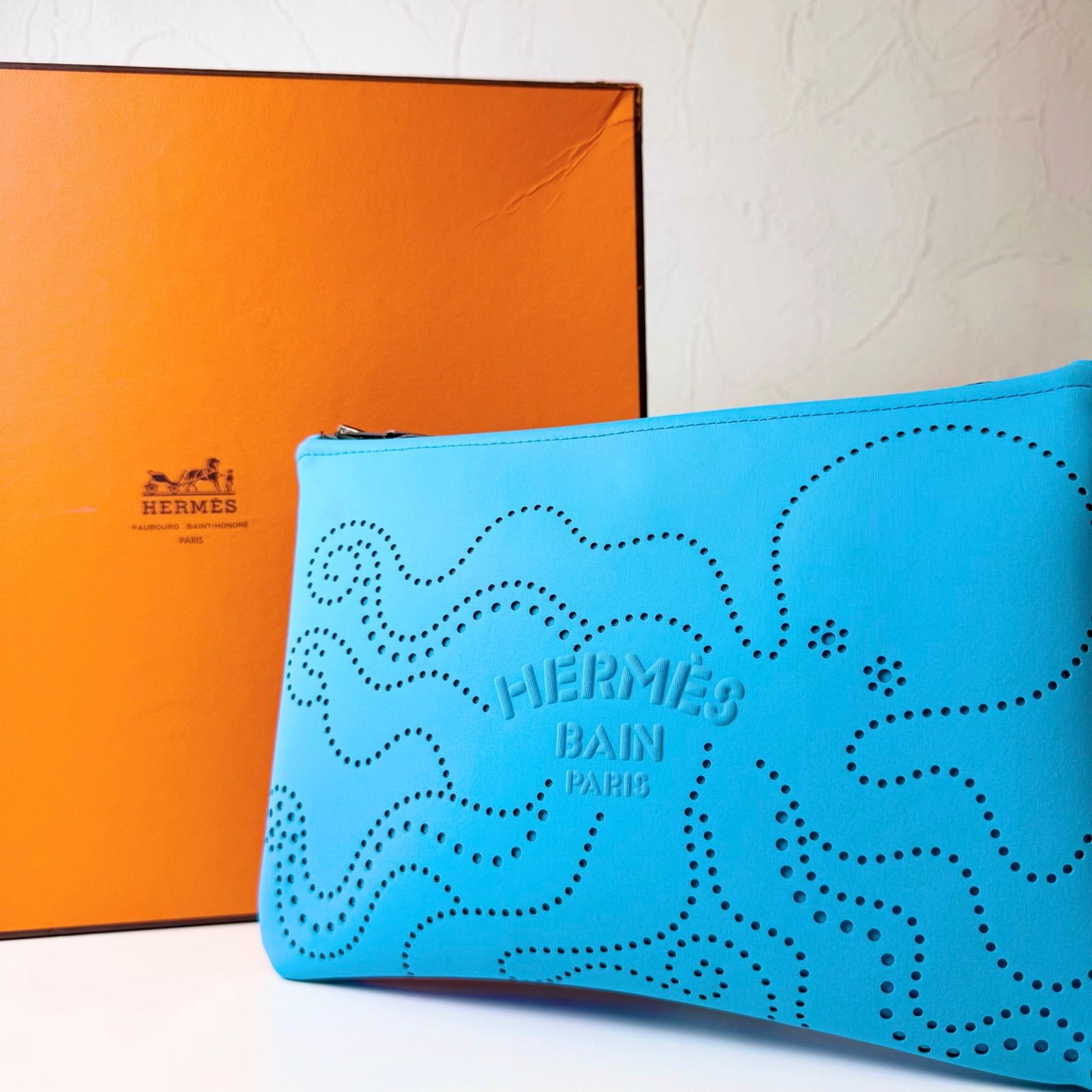 BCランク HERMES エルメス ネオバン MM ポーチ ポーチ クラッチバッグ オクトパス タコ 多用途 軽量 Z