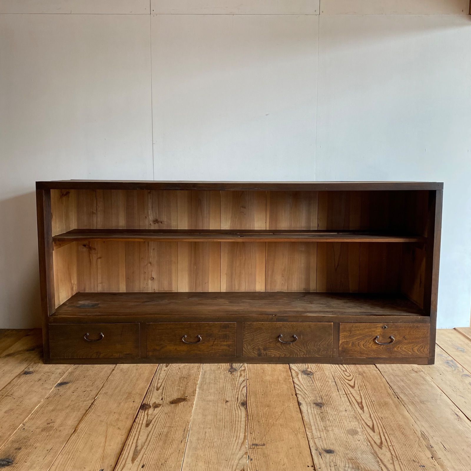 廃盤希少】 無印良品 キャビネット・大・ガラス扉 廃盤希少・送料無料