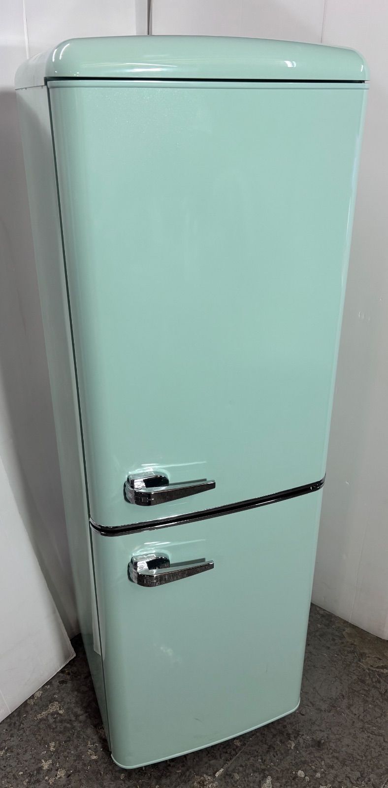 【美品】レトロ冷蔵庫 130L ミントグリーン 冷蔵庫 レトロデザイン ミントグリーン 130L PRR-142D-LG 人気カラー