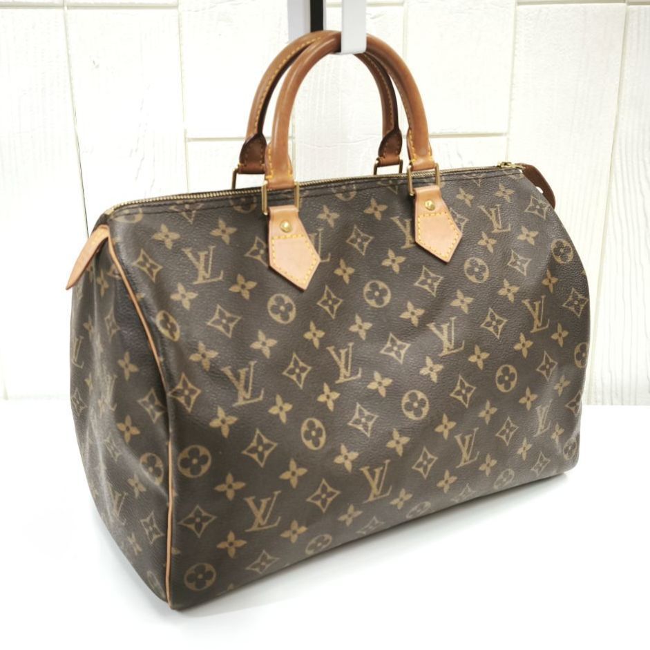 LOUIS VUITTON ルイヴィトン モノグラム スピーディー35 ハンドバッグ M 41524 ブラウン SNA