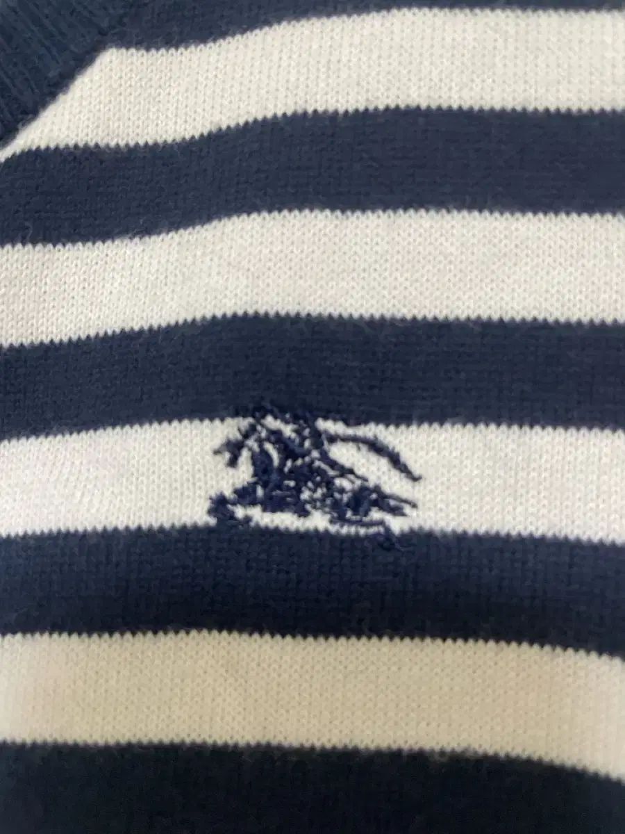 バーバリー ブルーレーベル ストライプ カーディガン 38