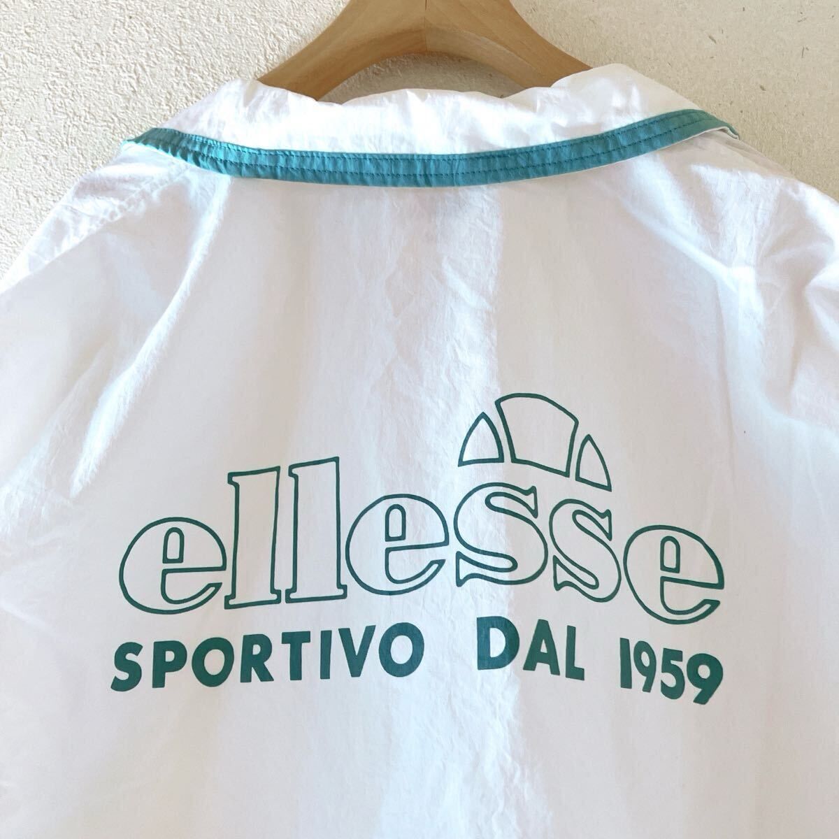 ellesse エレッセ ナイロンジャケット 90s ヴィンテージ L ホワイト