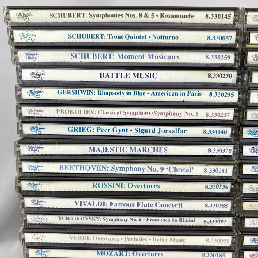 ブライダル用 ＣＤまとめうり（14枚） The Golden Classics クラシック CD まとめ売り 合計92枚 CDラック付き