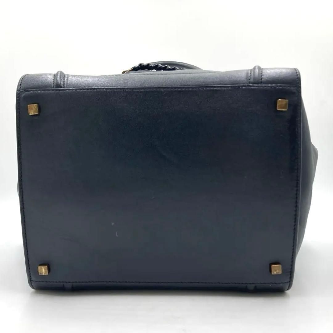 CELINE セリーヌ ラゲージファントム ブラック レザー トートバッグ