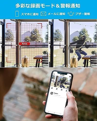 ZOSI 200万画素防犯カメラシステム 8CH H.265 5MPレコーダー 監視カメラ2台 AI人体車両検出 Eメールアラート ナイトビジョン IP66 防水 HDDなし WWW_OPDRERGINERDOGAN_COM