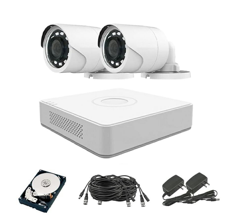 243万画素 防犯カメラセット コンパクトレコーダーHDD1TB込 アナログ 屋内屋外カメラ1 4台 4chDVR スマホ監視 BHC-SET-4CH 屋外用2台 HDD1TB