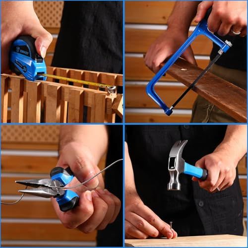 収納ケース付きハンドツールボックス ホーム修理用メカニックツールセット