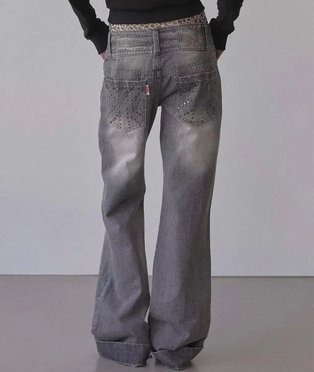 スカルプター Union Jack Engineered Denim Grey