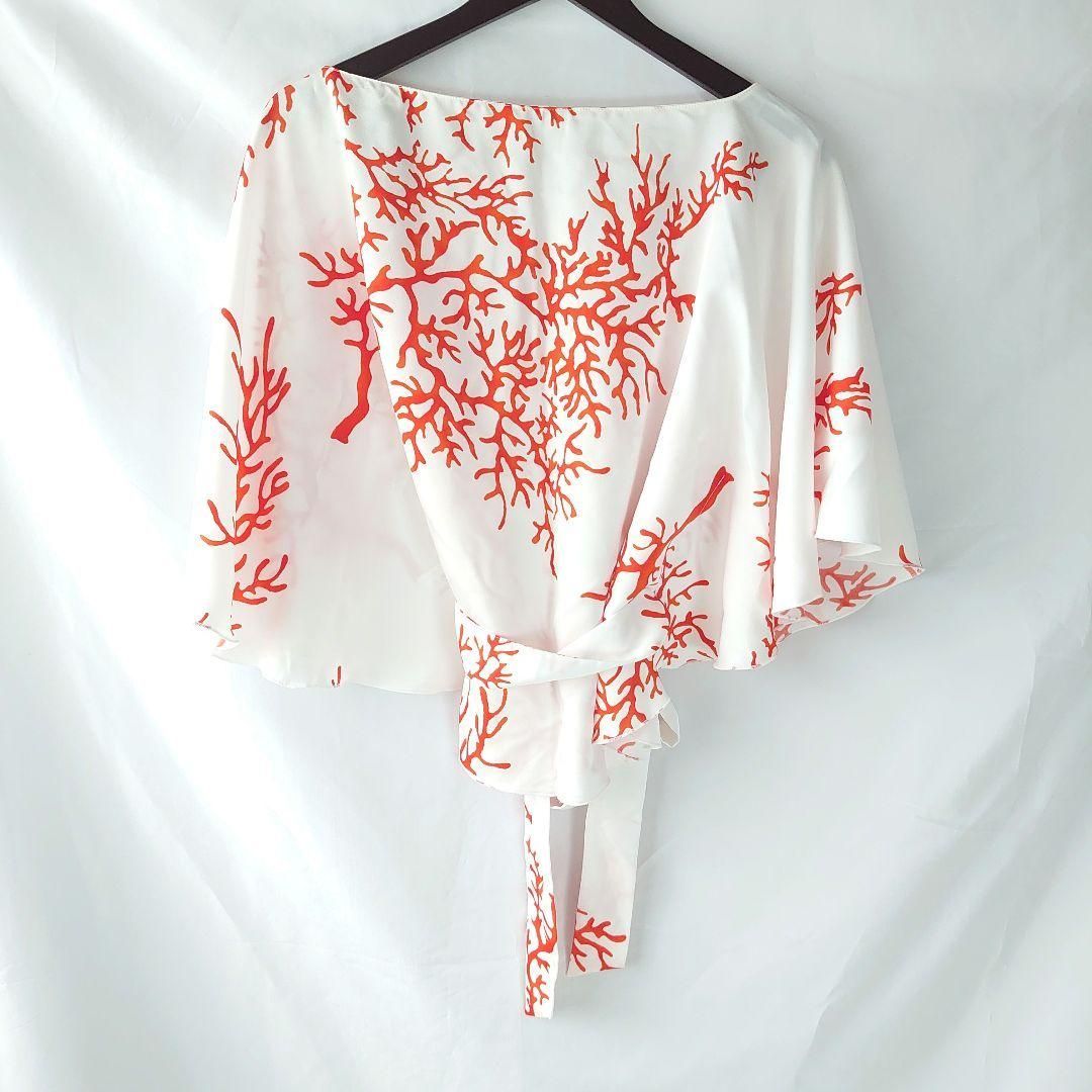 RED VALENTINO トップス コーラルリーフ レッドヴァレンティノ 白 サイズ44 ITALY
