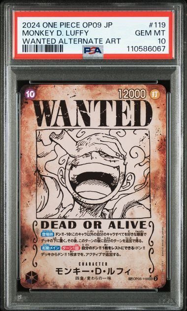 PSA10 モンキー D ルフィ 手配書 ニカ SP ワンピースカード