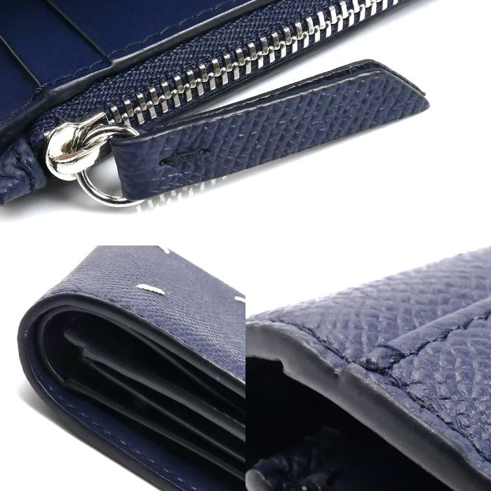  Maison Margiela 4ステッチ 三つ折り財布 ネイビー ユニセックス その他 小物