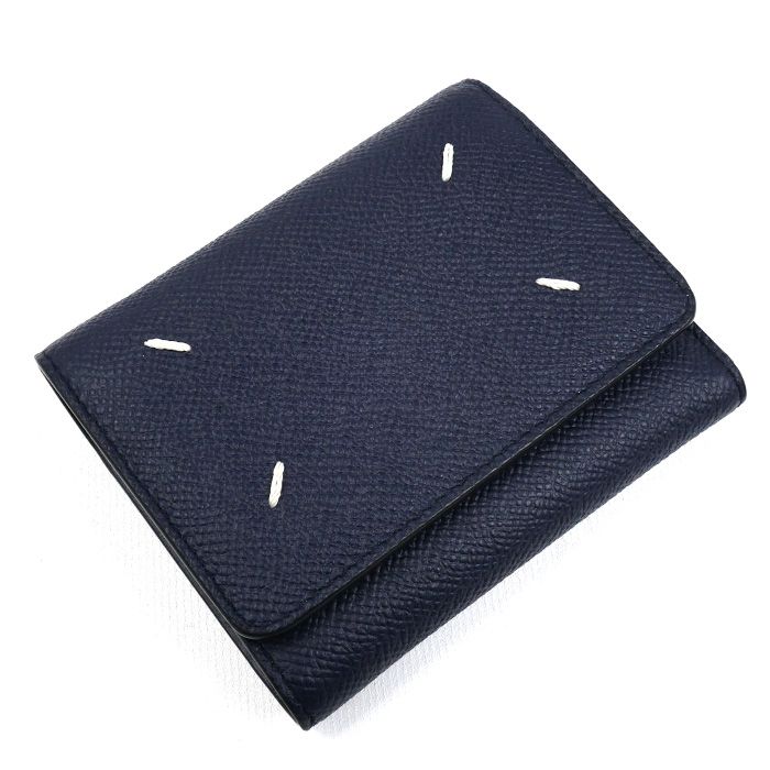 Maison Margiela 4ステッチ 三つ折り財布 ネイビー SA3UI0017 ユニセックス