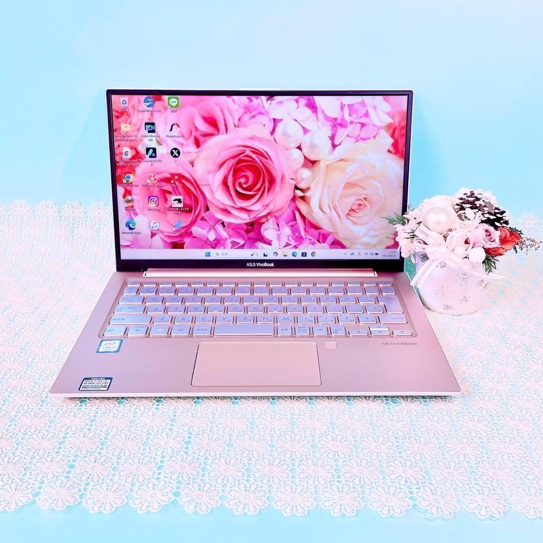 超薄型❣️第8世代Windows11✨️可愛いピンク小型軽量✨️ノート