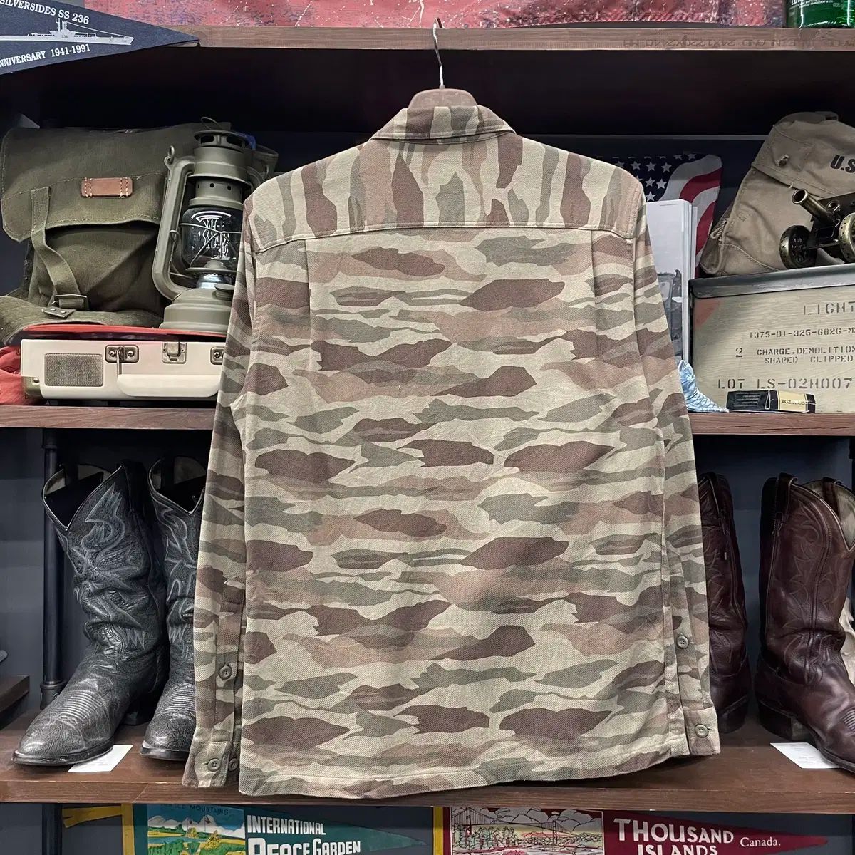 FA 19 patagonia フィヨルド カモフラージュ フランネル シャツ